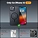 Miracase Magnetic for iPhone 15 Case (Compatible with MagSafe)（with 2X Screen Protectors） Military-Grade Protection, Anti-Fingerprint Translucent Matte Phone Cover for iPhone 15 6.1 inch, Black