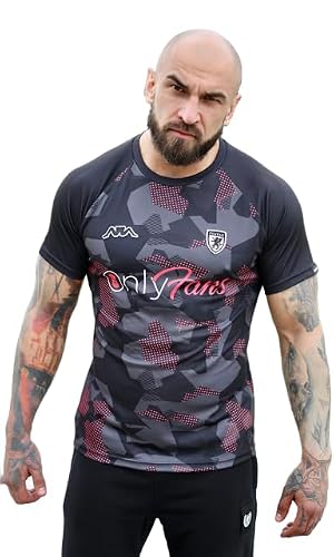 PGWEAR Camiseta de fútbol 69, Negro , XL