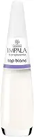 Esmalte Top Blanc, Impala Cosmeticos, Transparente/ Branco