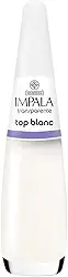 Esmalte Top Blanc, Impala Cosmeticos, Transparente/ Branco