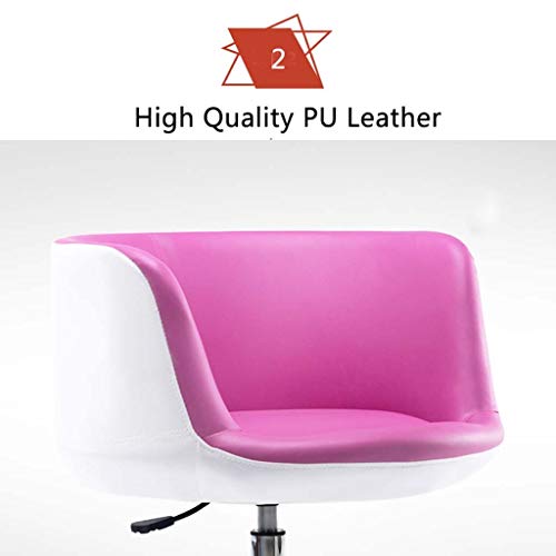 Qqjbd Adjustable Bar Stool Bar Chair Breakfast Dining Stool For Kitchen Dressing Stool Counter Stool With Back & Arms Leatherette Exterior (Color : Purple) #TOP4