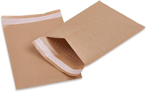 Miniatura 2 de Paquete de 100 sobres de papel para correo, bolsas de burbujas, resistentes y ligeros, acolchados