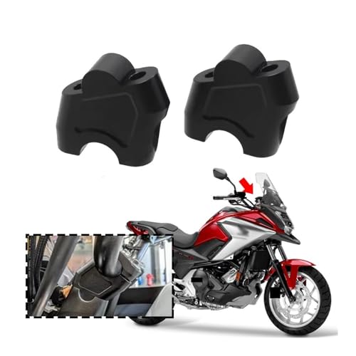 Elevación para manillar NC750X con adaptadores hacia atrás y abrazaderas de extensión 2