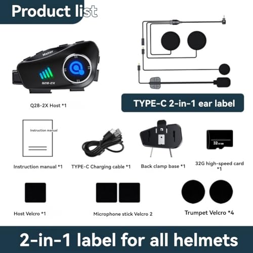 Evita multas y accidentes con la cámara de moto Q28-2X WiFi Bluetooth 4