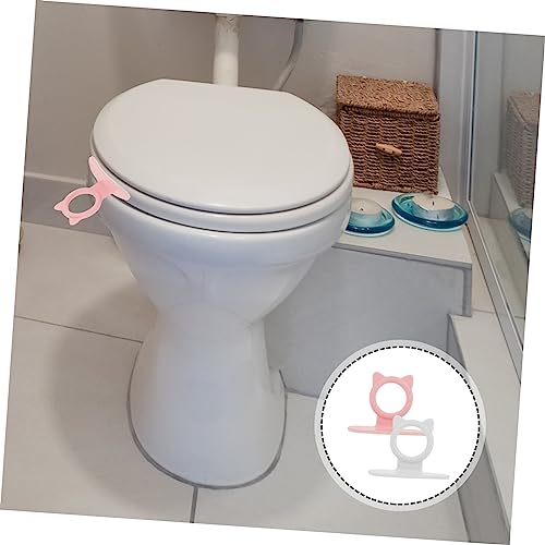BESTonZON 2 Peças De Alça De Concha Com Aplique Levantador De Tampa De Vaso Sanitário