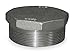 Hex Plug, 1 1/2 In, Threaded, 316 SS