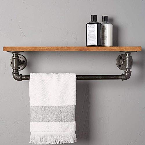 Porte-serviettes mural bois pour optimiser une petite douche - 2