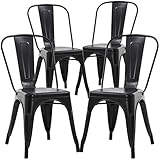Metal Dining Chairs Set of 4...