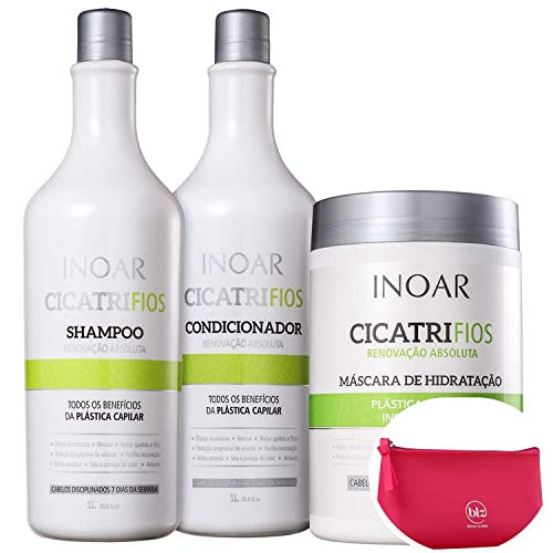 Kit Inoar Cicatrifios Salon Trio (3 Produtos) +Nécessaire Pink Beleza na Web