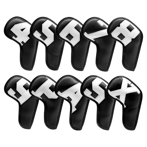 ウェッジカバーゴルフ - アイアンクラブプロテクター|耐久性のある防水スクラッチセット、男性用の10個のゴルフアクセサリー女性プレイヤー機器屋外コース - 運動ギフト