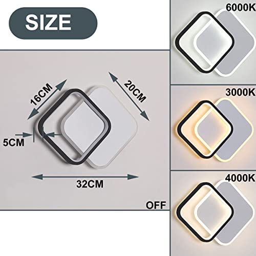 ZTWLEED Indoor LED Wall Lamp, 29W Color Temperature Adjustable 3000K/6000K/4000K - Image 3