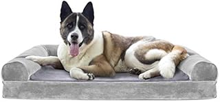 Furhaven Pet Dog Bed | Cooling Gel Memory Foam Faux Fur & Velvet