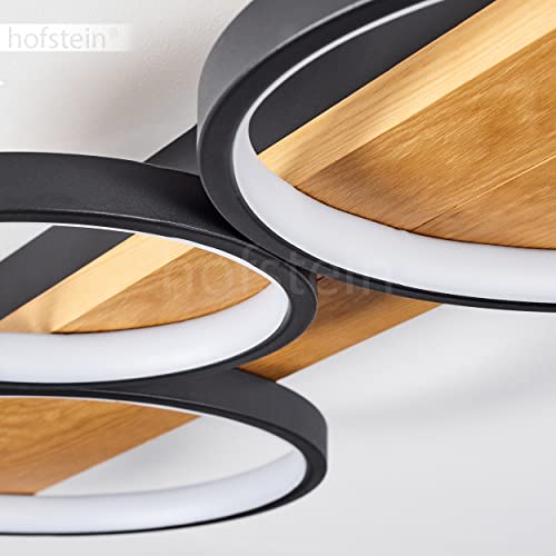 Plafonnier LED dimmable Rodekro à intensité variable 5100 lm noir