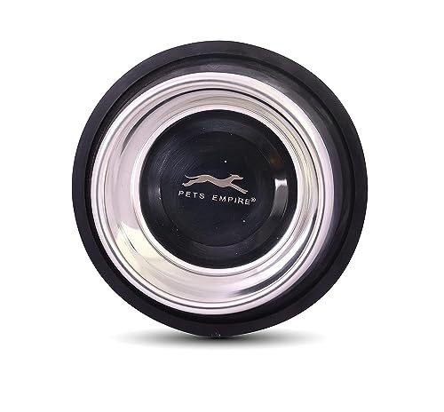 Image of Pets Empire Stainless Steel Feeding Bowl for Medium Breed Adult Dogs & Giant Breed Puppies | Large (900 ml x 2)
