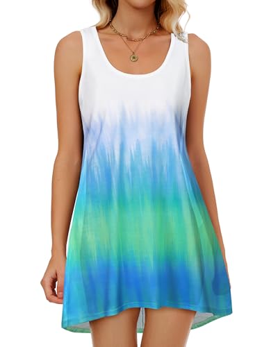 Image of Swimsuit Coverup for Women Bikini Sleeveless Beach Bathing Suit Cover Up