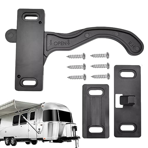 Lambo Tirador de puerta de autocaravana | Bloqueo de puerta de remolque derecho - Herrajes para puerta de entrada, piezas y accesorios para autocaravanas