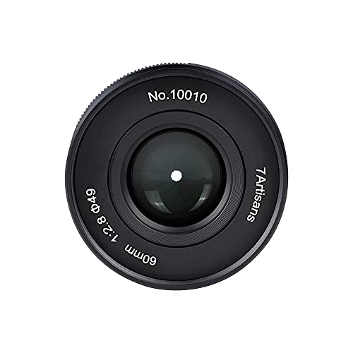 7Artisans 60Mm F2.8 Mark Ii Macro Manual Focus Camera Lens Aps-C Mirrorless Camera Lens For Sony E Mount Cameras Like A7 A7Ii A7Rii A7S A7Sii A6300 A6000 A5100 Ex-3 Nex-3N Nex-3R Nex-F3K Nex-5 Nex-5N #TOP7