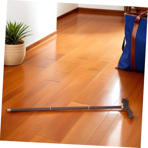 Canne de marche bois naturelle sculptée main chic et stable