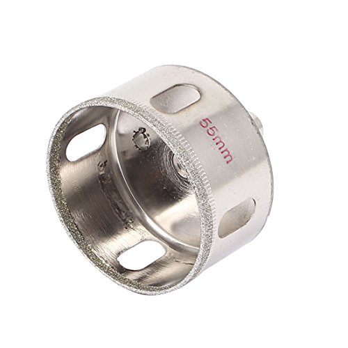 Aexit 10mm Straight Hole Saws & Accessories Shank 55mm Cutting Dia Glass Tile Hole Hole Saw Sets Saw Tool