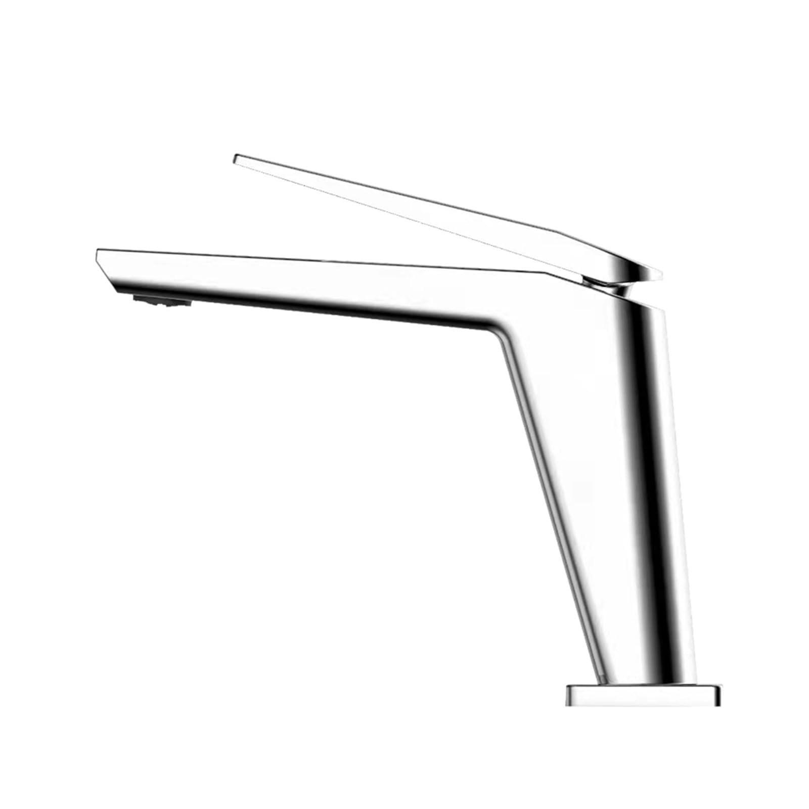 Bathroom Basin Mixer Sink Faucet Gourmet Washbasin Taps Hot Cold Water Faucet Square Tapware(Chrome Faucet)