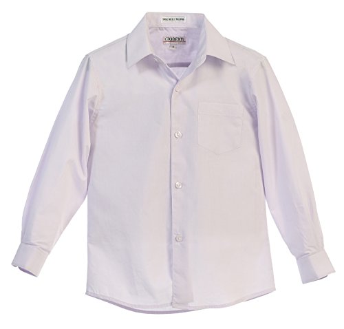 Image of Gioberti Boys Long Sleeve Solid Dress Shirt
