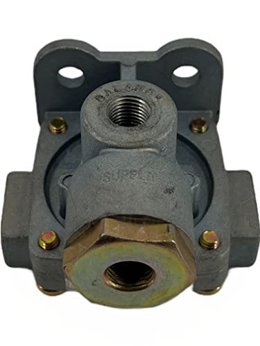 Image of TORQUE 2 Pack QR-1C Quick Release Valve for Heavy Duty Air Brake Systems, Replaces Bendix 289714 289714N, Haldex 289714X KN32041, Velvac 034012 34012, Mack 25175160