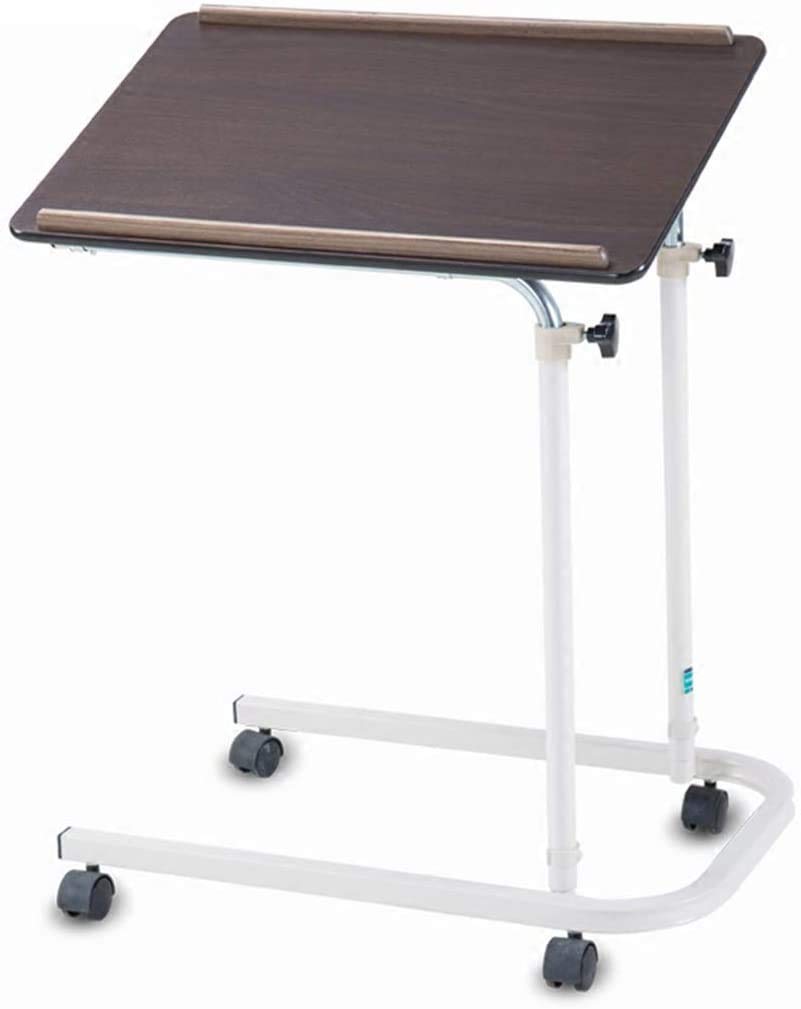Buy Home Overbed Table with Tilting Top Hospital Bed Table for Home