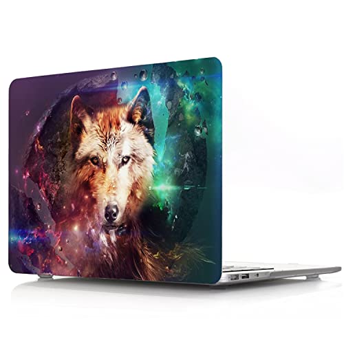 Coque MacBook Pro 13 Wolf JZ avec protection clavier pour modèles A2338 A2289 A2251