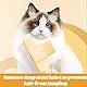 KEWUF 2 Pcs Haustierkamm für Hunde und Katzen, lang, kurz, abgerundete Enden, Zähne Edelstahl, zum Entfernen von verfilztem Fell, Haarausfall, Flohkamm, selbstreinigende Fellpflege, professionelles