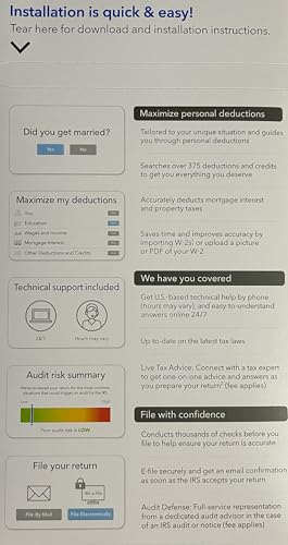 Image of TurboTax Deluxe 2024 Tax Software, Federal / State + Federal E-File [Physical Key Card]