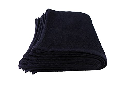 Comair 7001198 Augentuch, 30 x 15 cm, 10 stück Beutel, 100% Baumwolle, schwarz