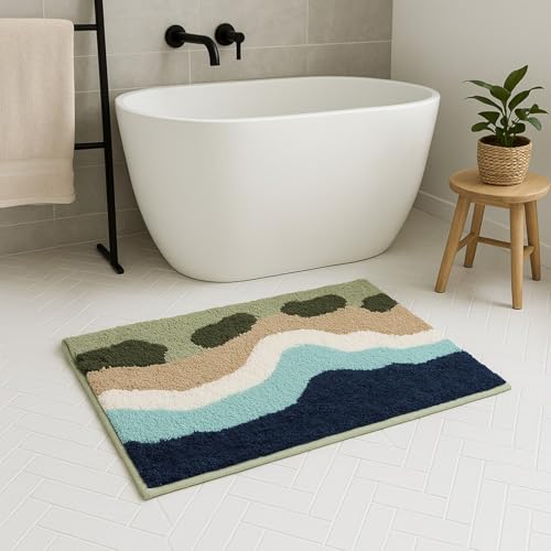 Image of Luxe Home Super Soft Canada Cloud Bath Mat Non-Slip Machine Washable Bathroom Mat for Home, Bedroom and Living Room (40x60 cm) - Pack of 1