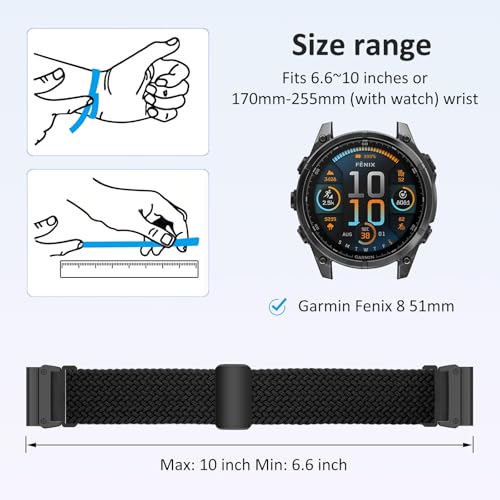 Correa Quickfit Trenzada 26mm Compatible Garmin miniatura 4