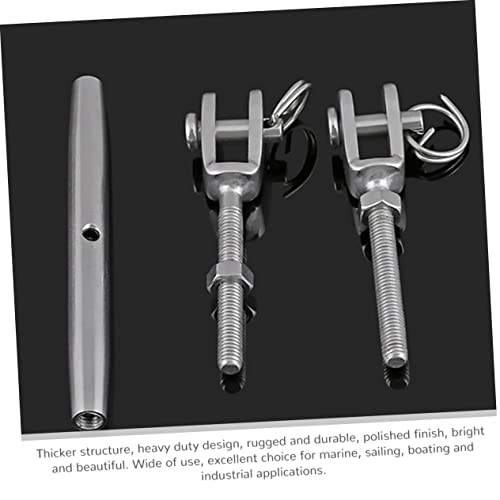 SOLUSTRE 2pcs Tensores de Acero Inoxidable para Cables Rigging Screw Heavy Duty miniatura 3