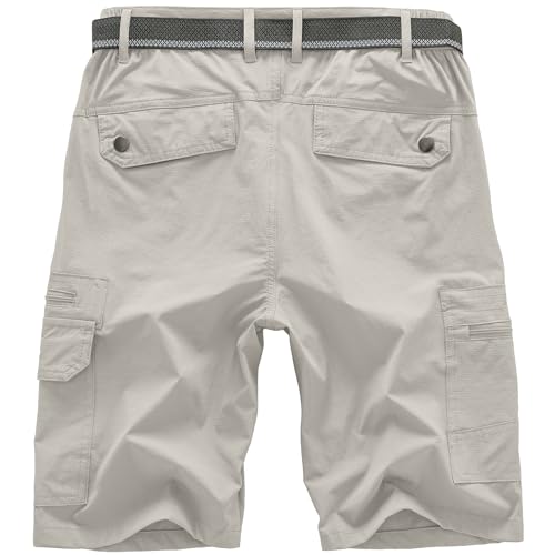 Jessie Kidden Mens Outdoor Casual Expandable Waist Lightweight Water Resistant Quick Dry Fishing Hiking Shorts2