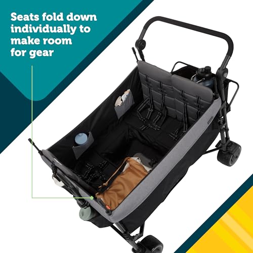 Safety 1st Summit Quad Wagon Stroller, Grey Harbor - image 4