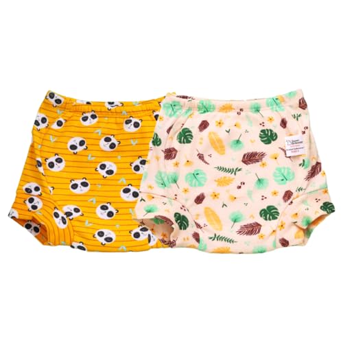 Image of superbottoms Padded Underwear for Babies & Toddlers, 3 Layers of Premium Cotton & DryFeel Layer, Ideal for Diaper-Free Time & Mess-Free Potty Training Pants, Pack of 2