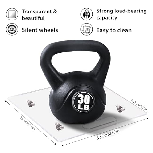 Appliance Sliders for Kitchen Appliances, Sliding Tray for Coffee Maker, Coffee Pot Slider Tray with Rubber Rolling Wheels for Heavy Kitchen Appliances like Blender (colorless, 10D x 12W)