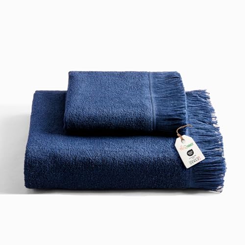 Nice Homeit - 2 Toallas Para Cara Y Manos, 60x100 Toallas Para Invitados, Toallas Para Bidé Altamente Absorbentes, 100 Algodón, Suave, Ligera Y De Secado Rápido. Fabricada En Italia Azul Nice Homeit - 2 Toallas Para Cara Y Manos, 60x100 Toallas Para Invitados, Toallas Para Bidé Altamente Absorbentes, 100 Algodón, Suave, Ligera Y De Secado Rápido. Fabricada En Italia Azul