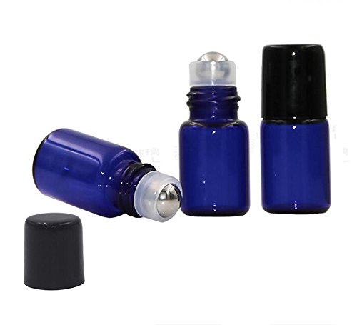 25 x bottiglie di vetro vuote Roll-On Refillable