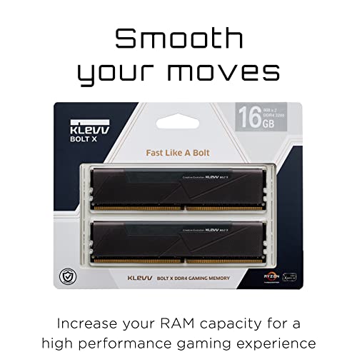 Image of KLEVV Bolt X DDR4 16GB (2x8GB) 3200MHz CL16 1.35V Gaming Desktop Ram Memory SK Hynix Chip XMP 2.0 Ready (KD48GU880-32A160U)