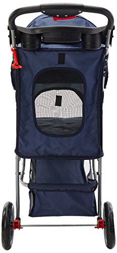 Paws & Pals 3 Wheeler Elite Jogger Pet Stroller Cat/Dog Easy to Walk Folding Travel Carrier - Image 6