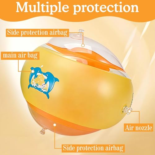 Miniatura 4 de 1-6 Años Manguitos Piscina 5-25 Kg Flotador Bebe Con Bomba, Triple Airbag Manguitos De Natación Apto Para Piscinas, Playas Y Entrenamiento