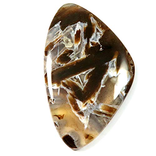 Cabochon en agate pierre naturelle 49,7 carats gemme fantaisie forme small Qv13