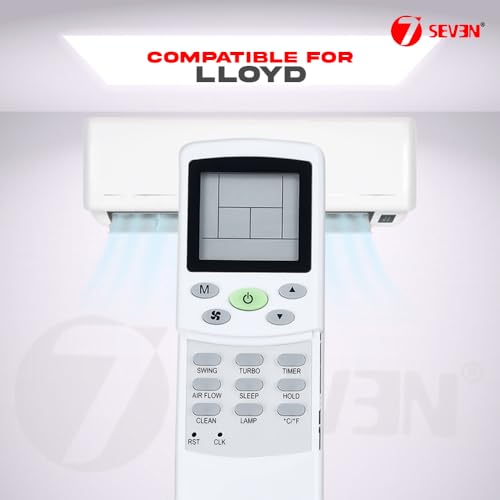 Image of 7SEVEN Compatible with Lloyd AC Remote Control ZH /TY-01 Model 162 Suitable for Split and Window 1 1.5 2 Ton Air Conditioner Remote - Match Each Keys Exactly to Replicate Genuine Remote Function