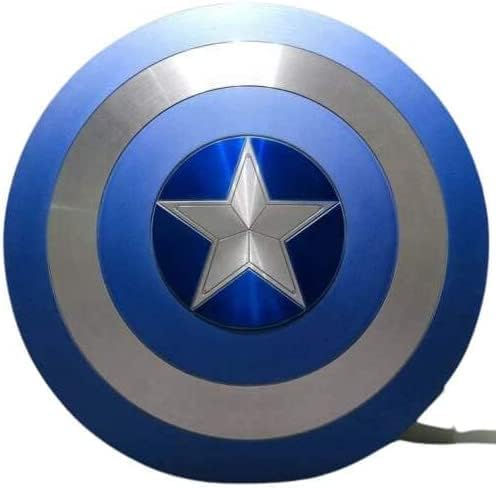 THOR INSTRUMENTS Capitán Cosplay Escudo Medieval Cosplay Armadura de Metal de Acero Guerrero Escudo rústico Vintage Decoración del Hogar Regalos