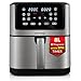 LEHMANN Friggitrice ad Aria XXL 8L, Air Fryer Familiare, 12 Programmi & Regolazione Manuale 76–200°C, Display LED Touch, Lavabile in Lavastoviglie, Rivestimento Antiaderente, 90% di Grassi in Meno
