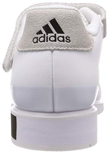 adidas Power Perfect III Weightlifting Powerlifting Shoe White/Black - UK 8
