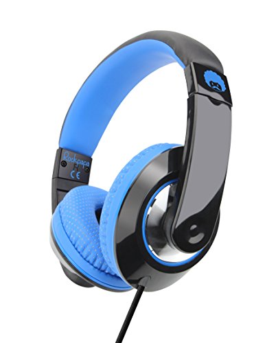 Rockpapa Comfort+ Adjustable Over Ear Headphones Earphones with Microphone in-line Volume for Adults