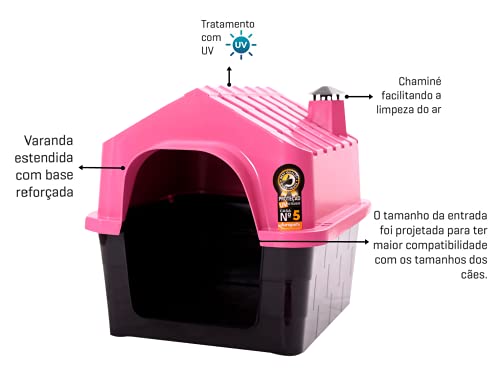 Dura Pet Casa de Cachorro DuraHouse N.5 Rosa